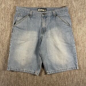 Y2K‎ Old Navy's Painter's Denim Carpenter Shorts Mens 34 Light Wash Utility